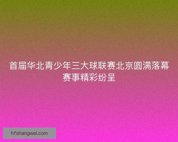 首届华北青少年三大球联赛北京圆满落幕赛事精彩纷呈 首届华北青少年三大球联赛北京圆满落幕赛事精彩纷呈